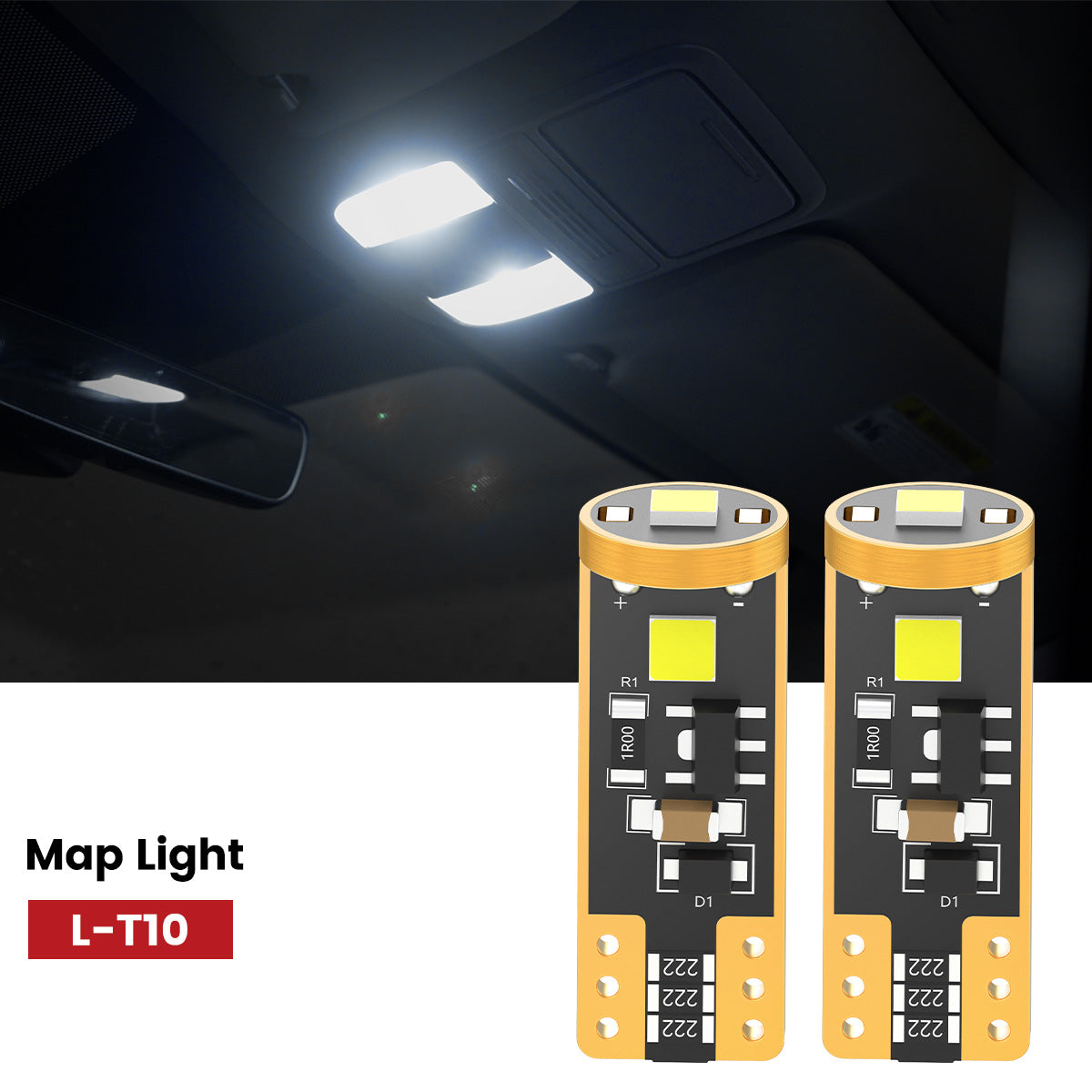 Lasfit 168 led map light fit for 2010-2012 Nissan Sentra