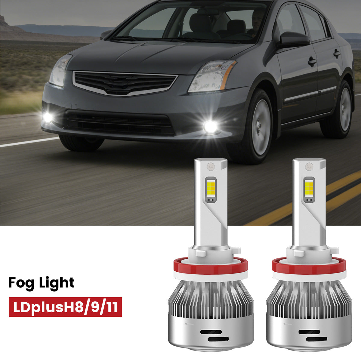 Lasfit H11 led fog light fit for 2010-2012 Nissan Sentra