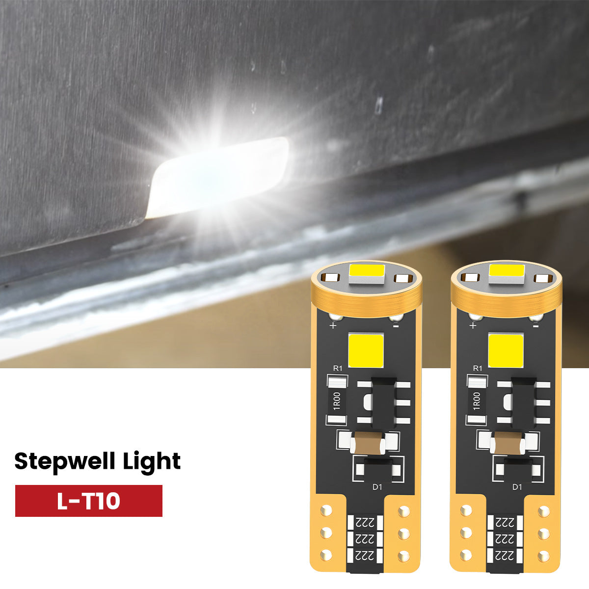 Lasfit 168 led stepwell lights fit for 2010-2015 Toyota Prius