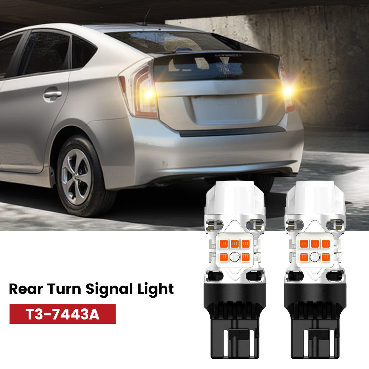 Lasfit 7443 led rear turn signal lights fit for 2010-2015 Toyota Prius