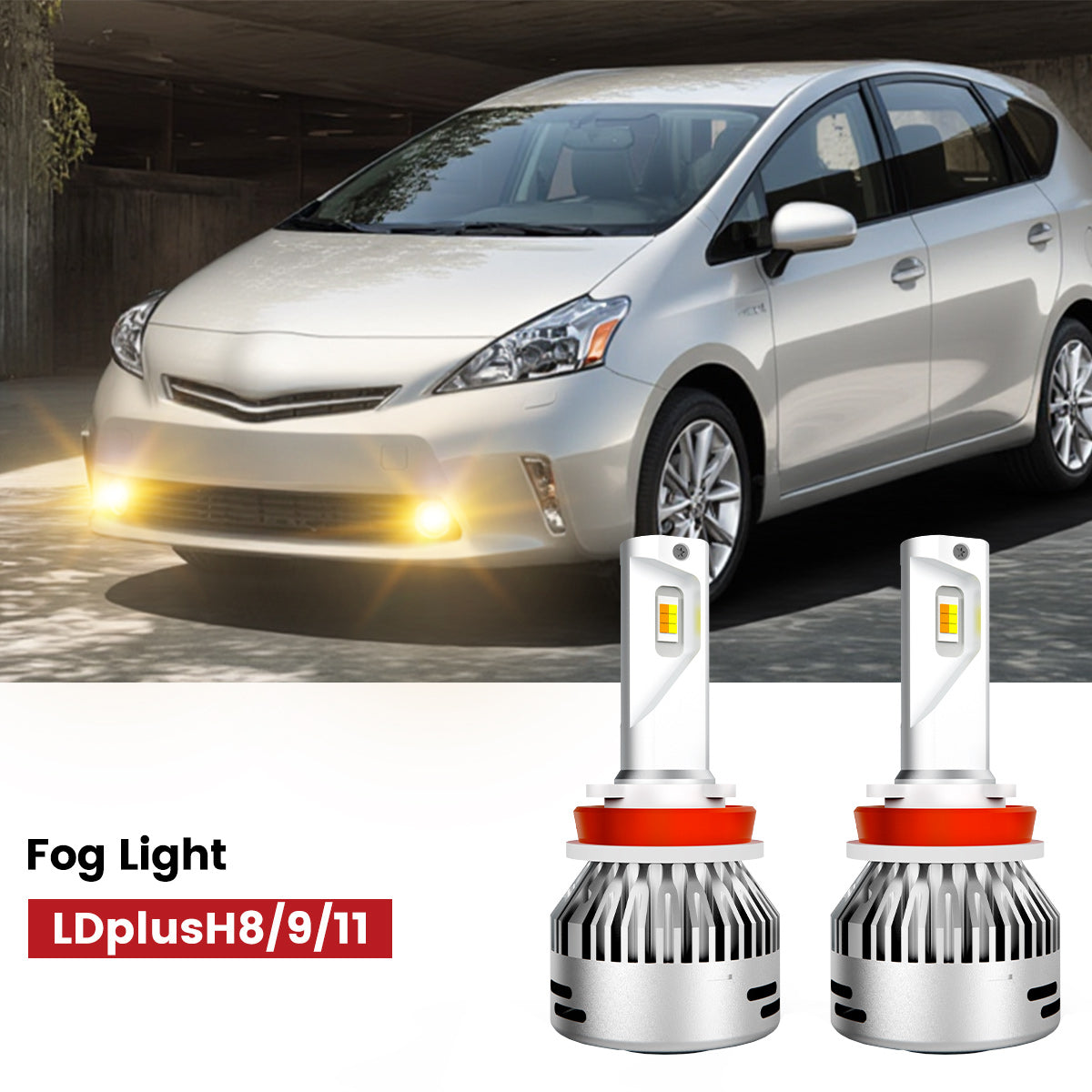 Lasfit H16 led fog lights fit for 2010-2015 Toyota Prius
