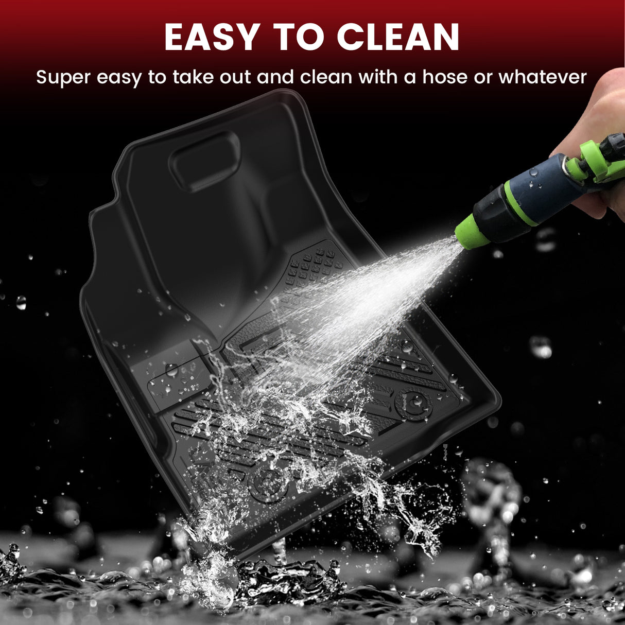 Fit for 2010-2017 GMC Terrain Floor Mats & Cargo Mat, Only Fit Second Row Seats Sliding Backwards