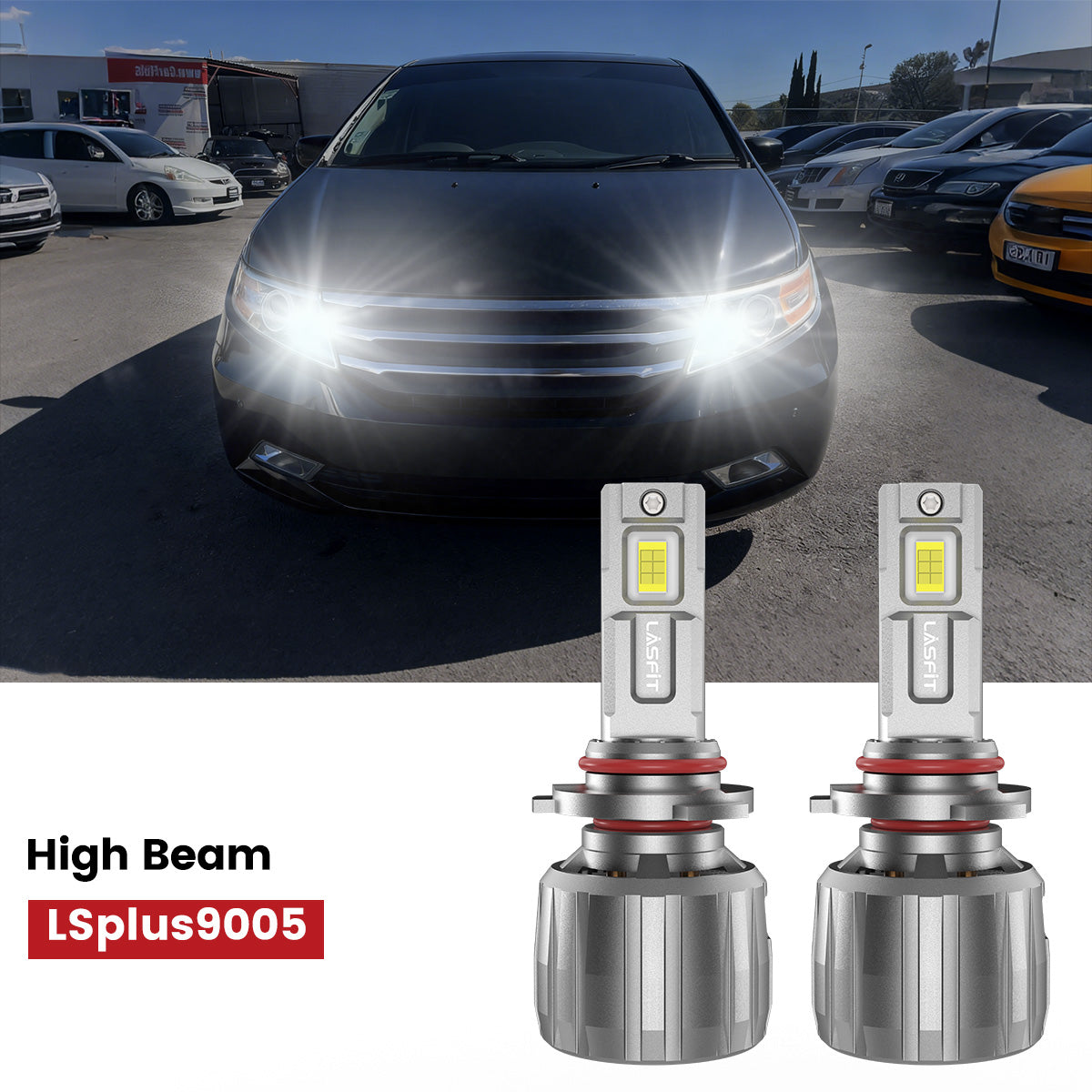 Lasfit 9005 led high beam bulbs fit for 2011-2013 Honda Odyssey