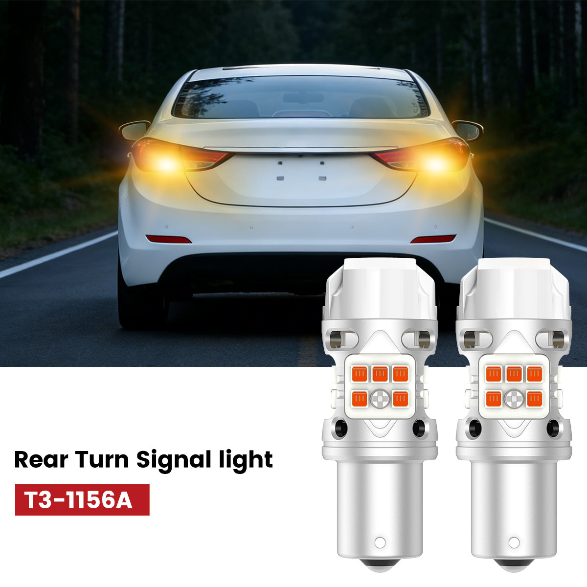 Lasfit 1156 led rear turn signal light fit for 2011-2013 Hyundai Elantra