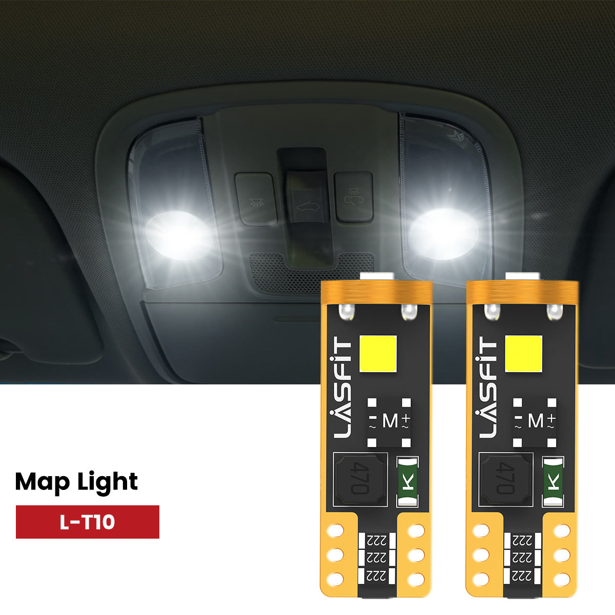 Lasfit 168 led map lights fit for 2011-2013 Kia Sportage