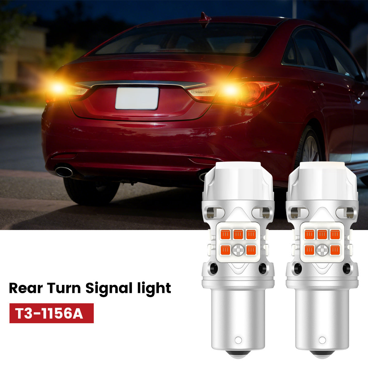 Lasfit 1156 led rear turn signal light fit for 2011-2014 Hyundai Sonata