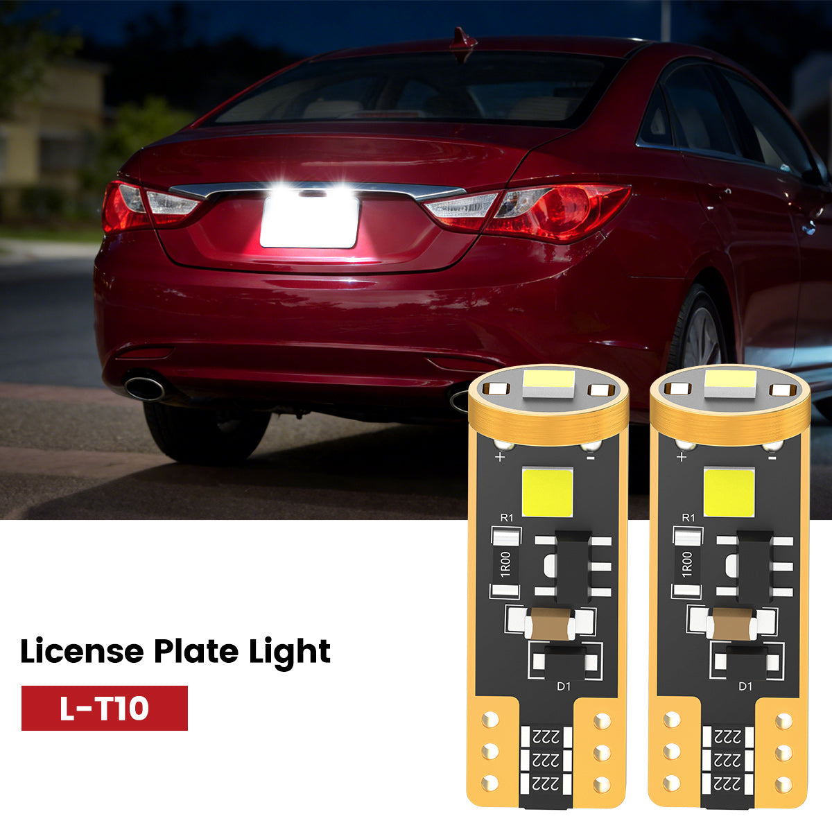 Lasfit 168 led license plate light fit for 2011-2014 Hyundai Sonata