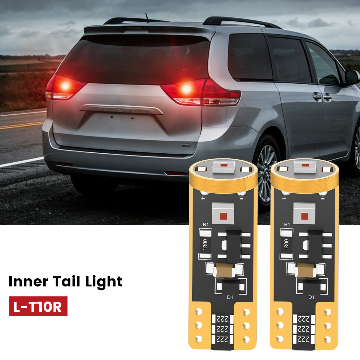 Lasfit 168 led inner tail lights fit for 2011-2014 Toyota Sienna