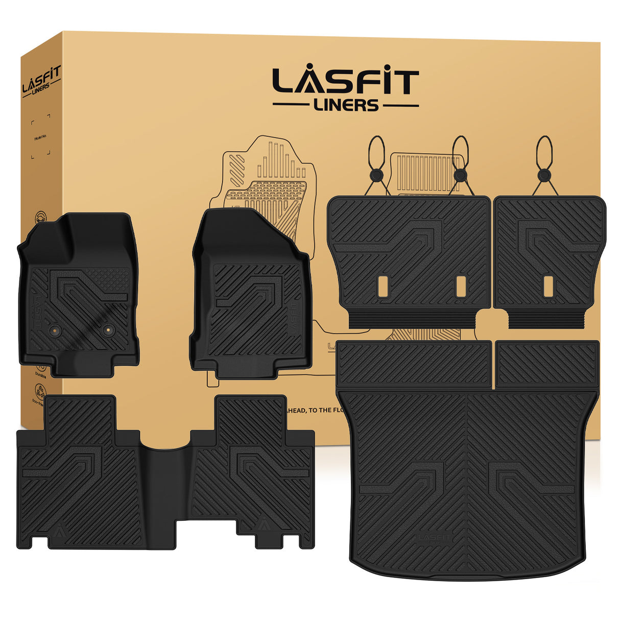Fit for 2011-2014 Ford Edge Floor Mats & Seatback & Cargo Mats