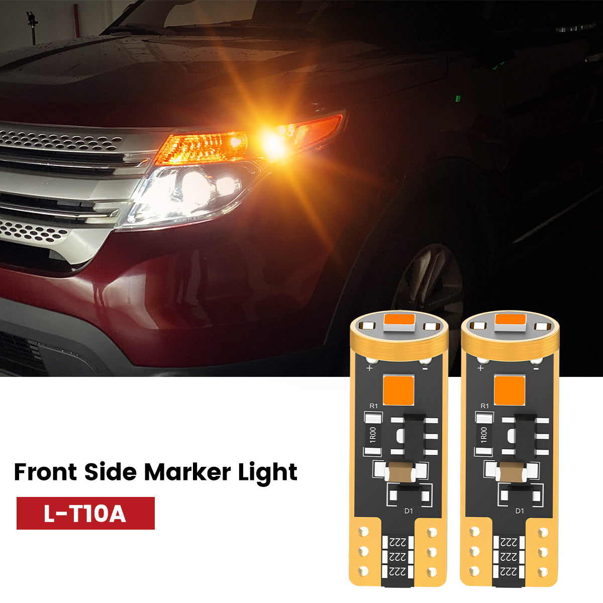 Lasfit 168 led front side marker light for 2011-2015 Ford Explorer