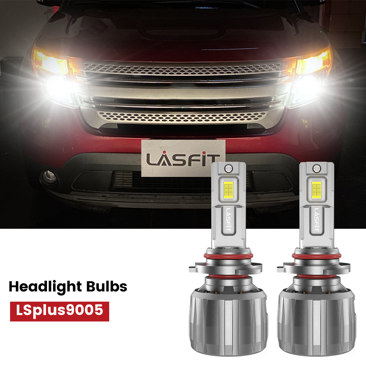 Lasfit 9005 headlight bulbs for 2011-2015 Ford Explorer