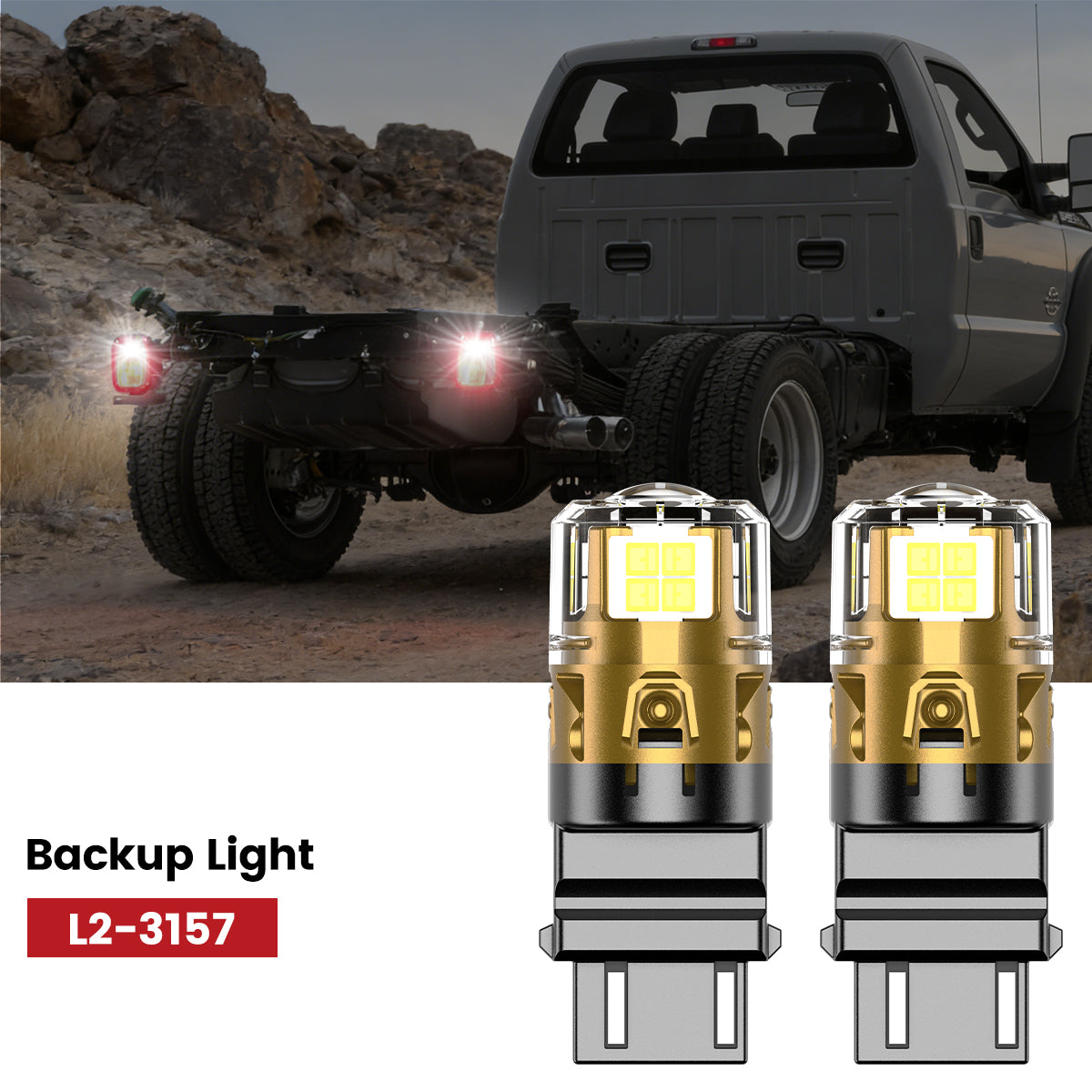 Lasfit 3157 led backup lights fit for 2011-2016 Ford Chassis Cab F-350/450/550