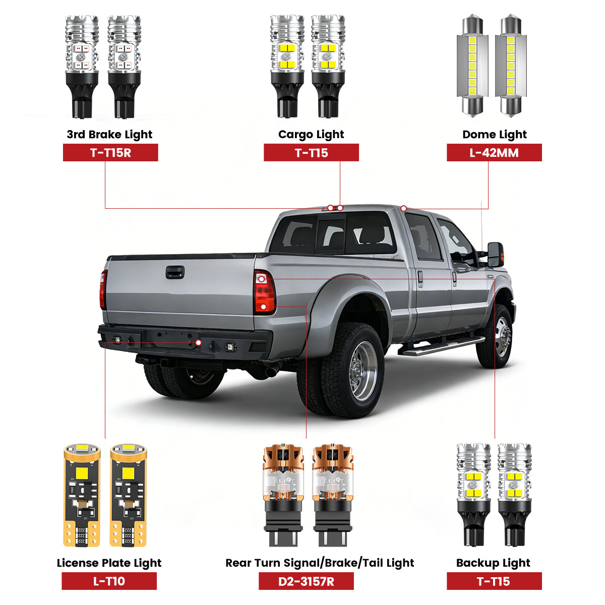 Lasfit led lights for 2011-2016 Ford F250 F350
