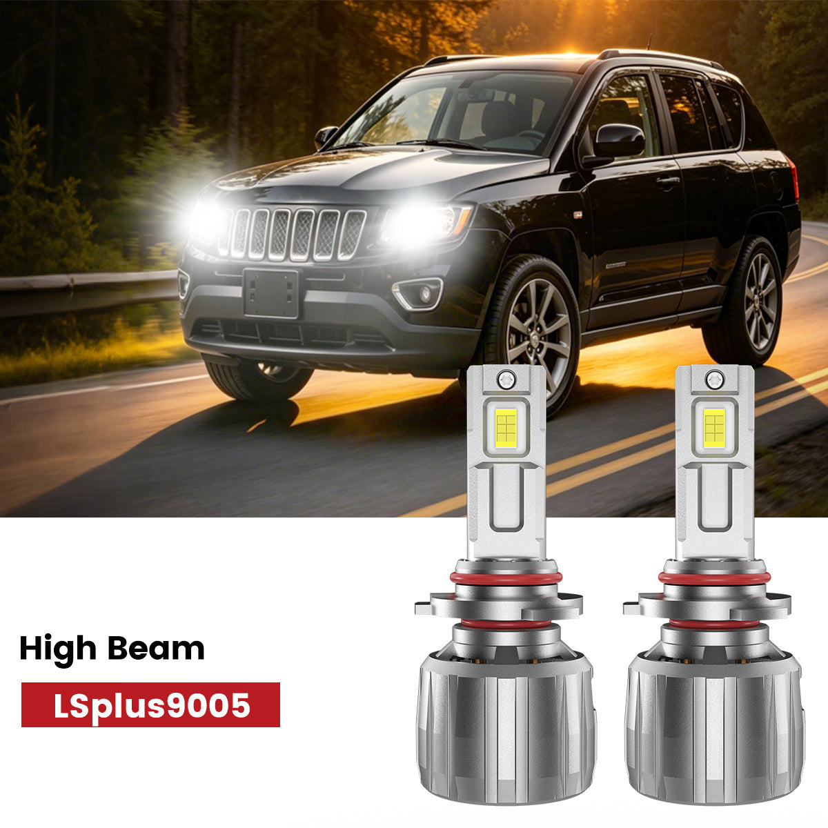 Lasfit 9005 led high beam fit for 2011-2017 Jeep Compass