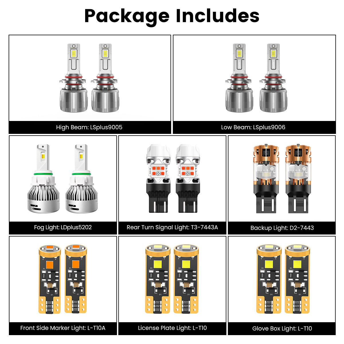 Lasfit combo package led bulbs for 2011-2020 Dodge Journey SXT/SXT Plus/Limited/ R/T /Crew/Crossroad/Crossroad Plus/GT