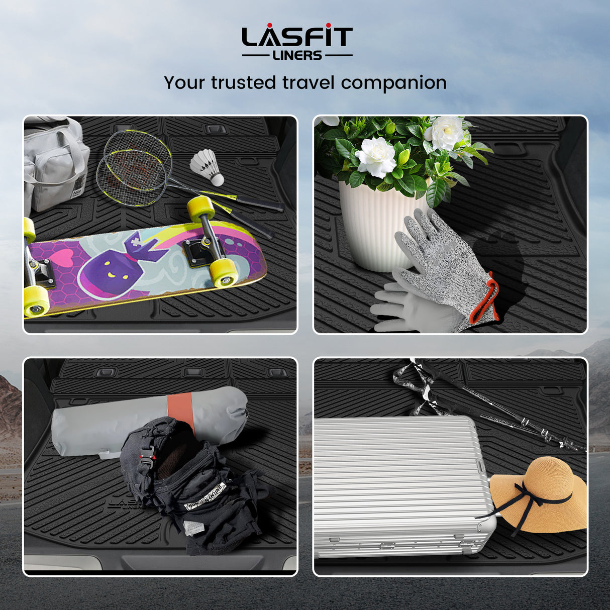 2011-2021 Jeep Grand Cherokee Cargo & Seatback Mats Using