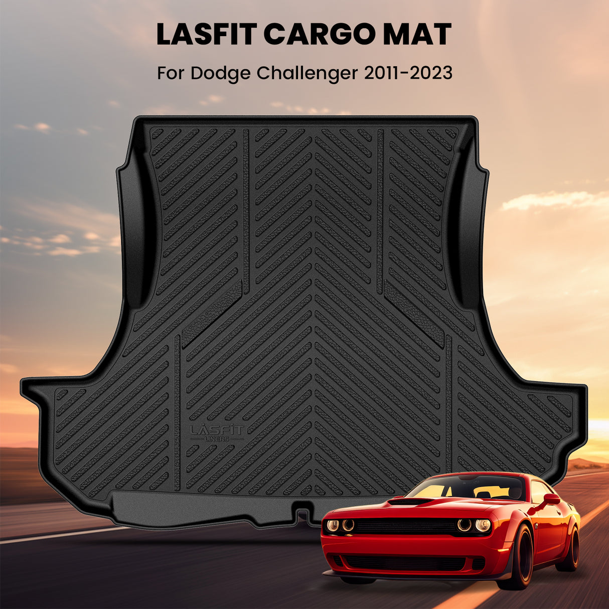 2011-2023 Dodge Challenger Cargo Mat Show