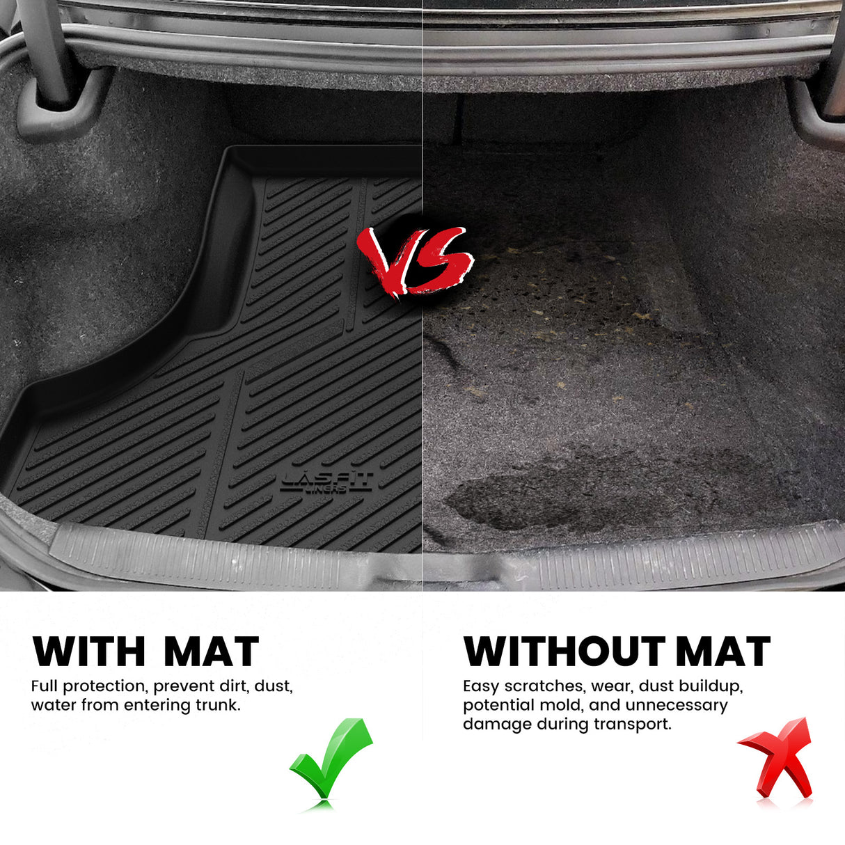 Fit for 2011-2023 Dodge Charger Floor Mats or Cargo Mat(Cargo Without Subwoofer)