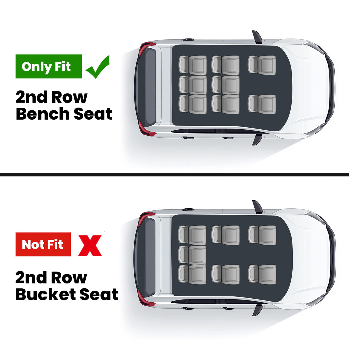 Fit 8seats(2nd Row Bench Seats)
