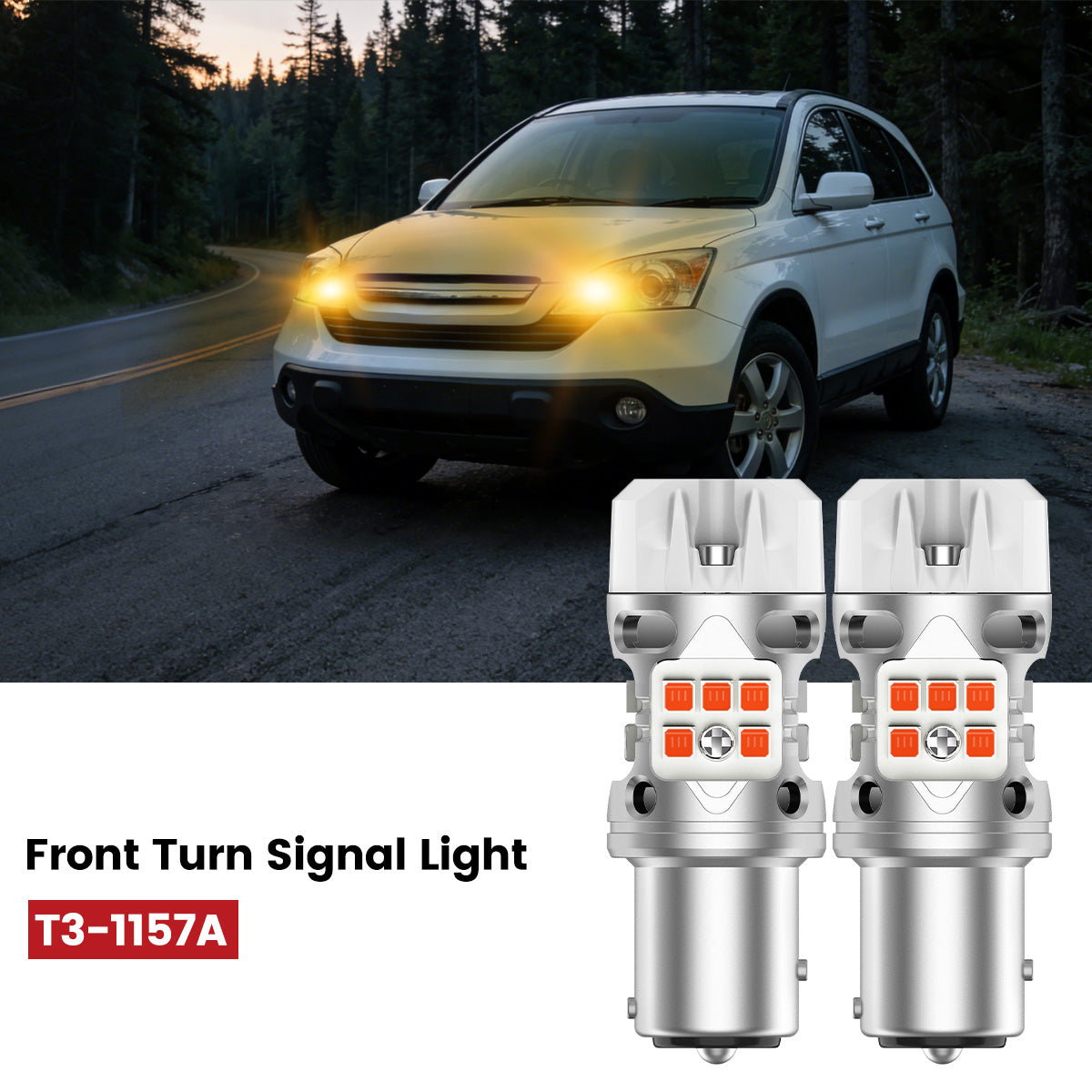 Lasfit 1157 led front turn signal lights fit for 2012-2014 Honda CR-V