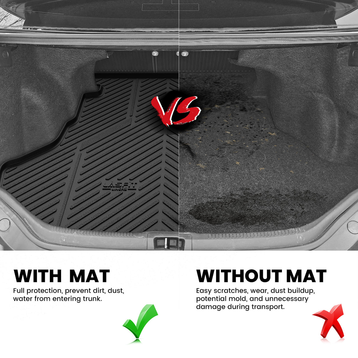 2012-2014 Toyota Camry Cargo Mat After Installation