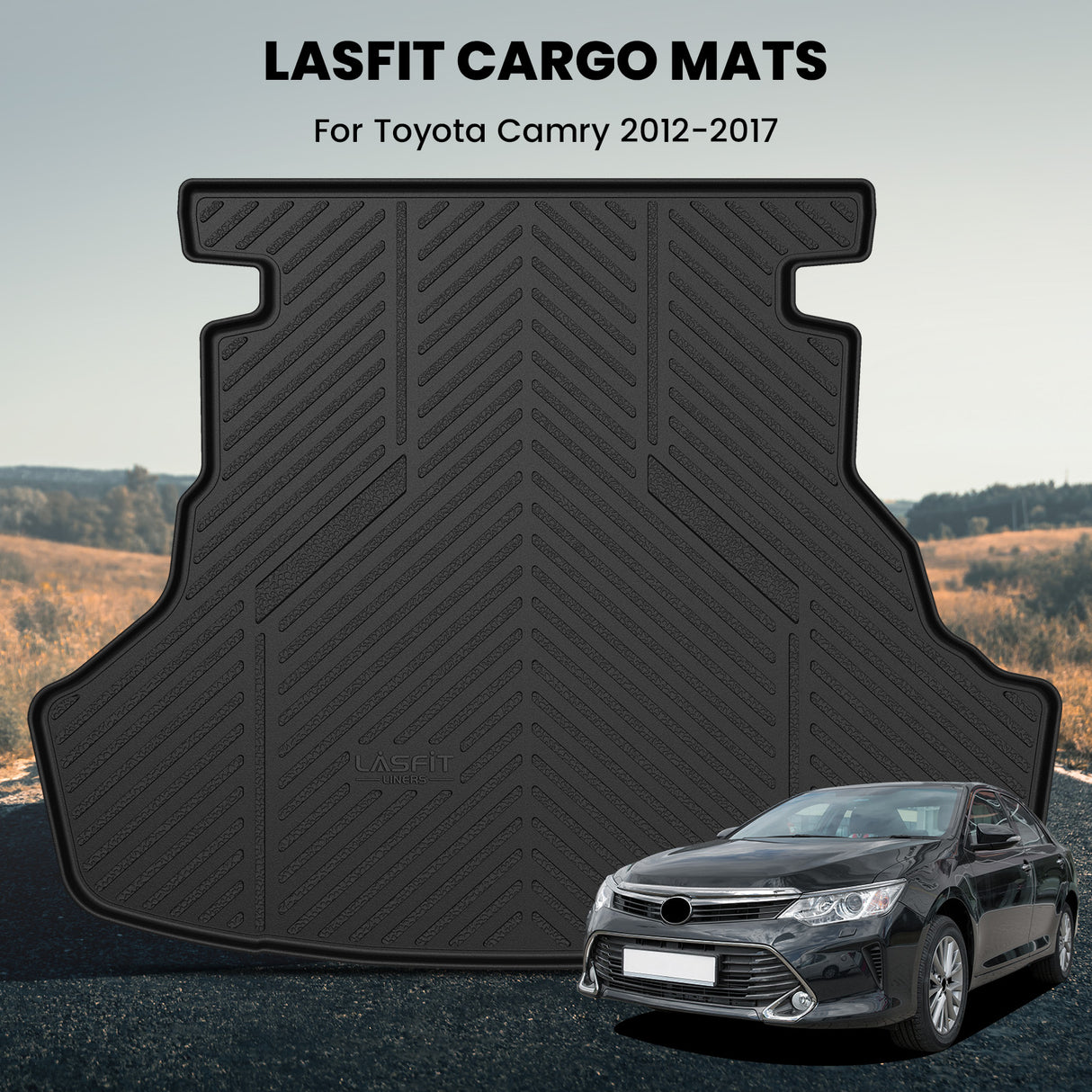 2012-2014 Toyota Camry Cargo Mat Fitment