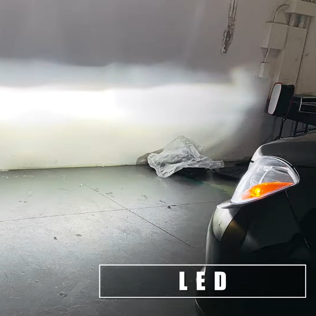 Lasfit H7 led headlight bulbs beam pattern for 2012-2015 Mercedes Benz M-Class ML350 ML550