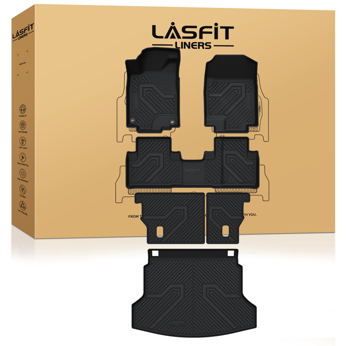 Fit for 2012-2016 Honda CR-V Floor Mats & Seatback & Cargo Mats