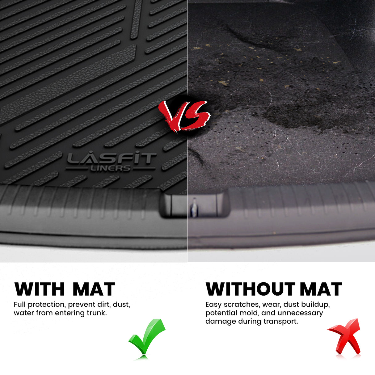 2012-2018 Ford Focu All-weather Cargo Mat Protect