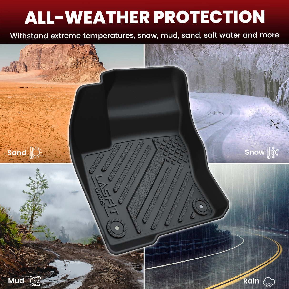 2012-2018 Ford Focus All-weather Floor Mats