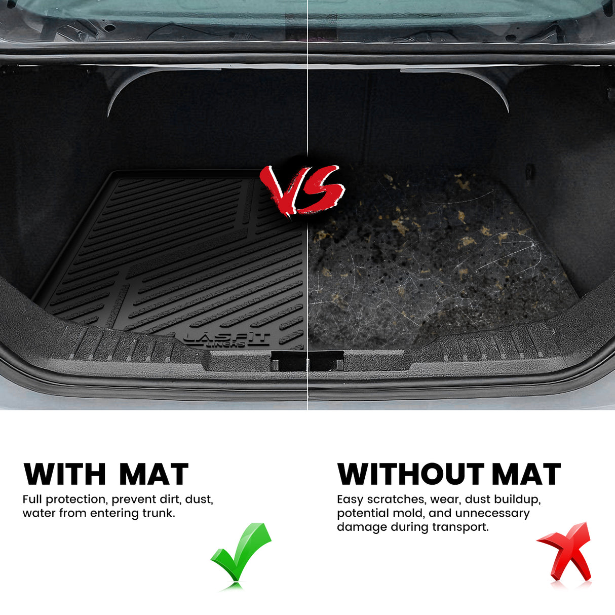 Fit for 2012-2018 Ford Focus All-weather Floor Mats or Cargo Mat, Full Protection