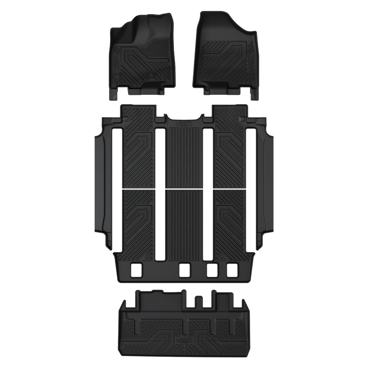 Fit for 2013-2020 Toyota Sienna 7-seater Floor Mats & Cargo Mat, Fit Fixed center console Only, Not Fit Power Folding 3rd Row or Sliding center Console