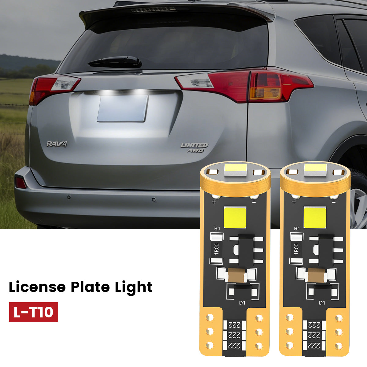 Lasfit 168 led license plate lights fit for 2013-2015 Toyota RAV4