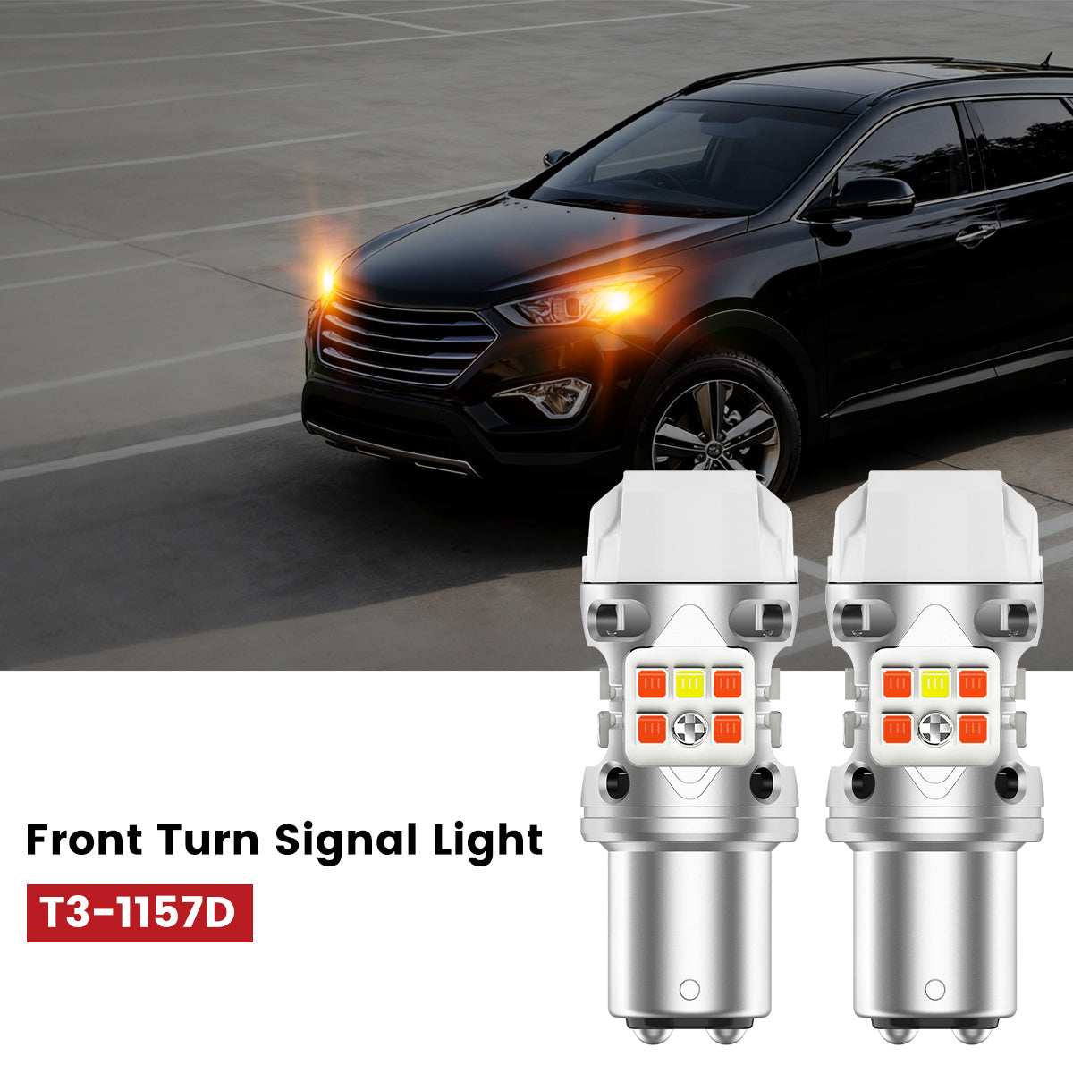 Lasfit 1157 led front turn signal light for 2013-2016 Hyundai Santa Fe