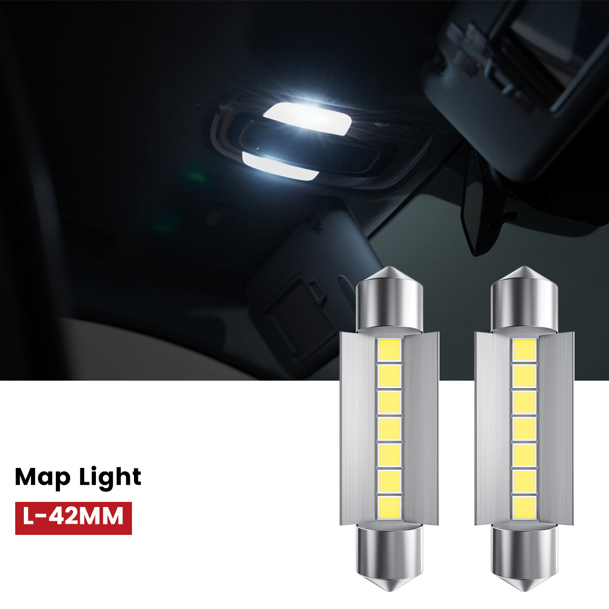 Lasfit 42MM map light for 2013-2016 Hyundai Santa Fe