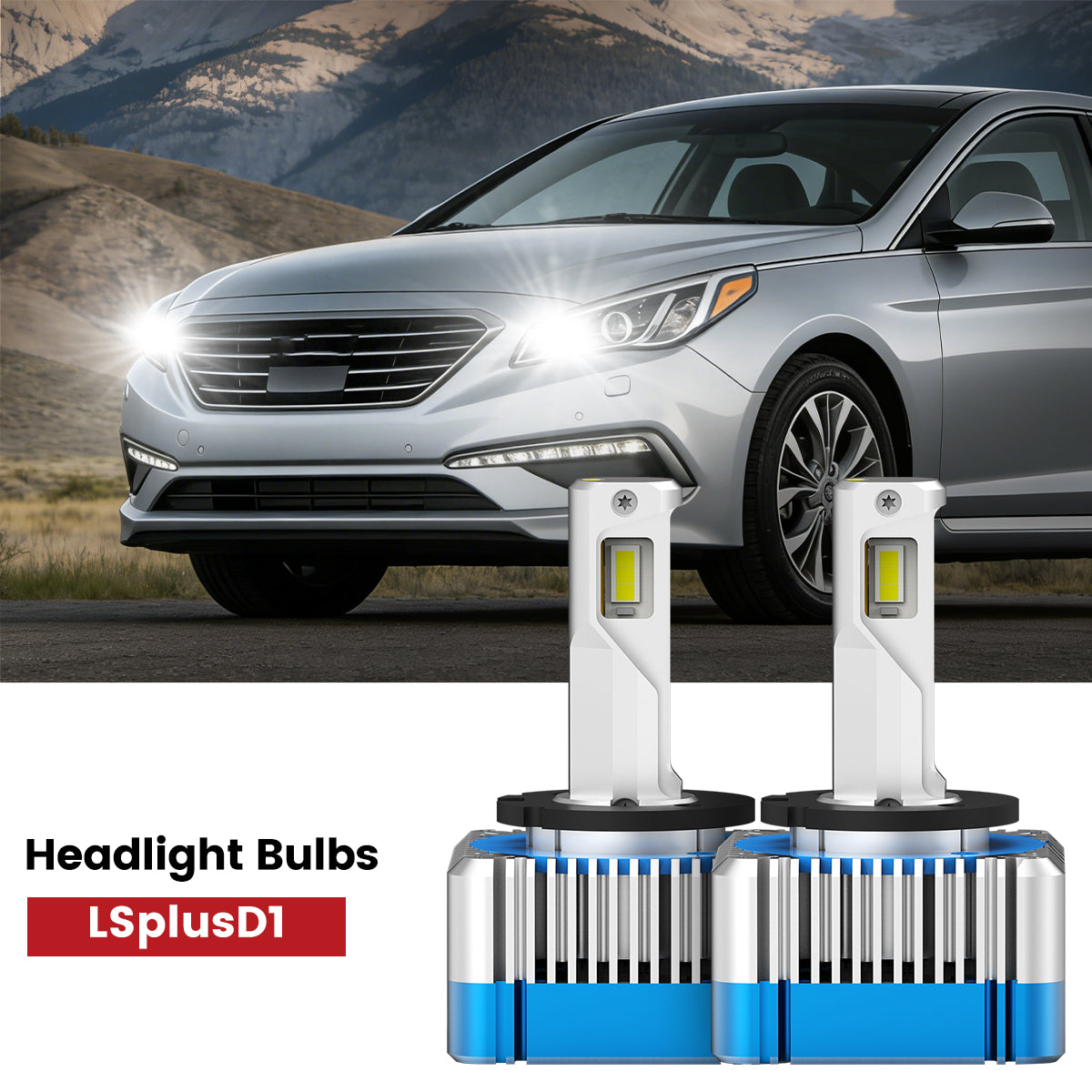 Lasfit D1 led headlight bulbs fit for 2015-2017 Hyundai Sonata