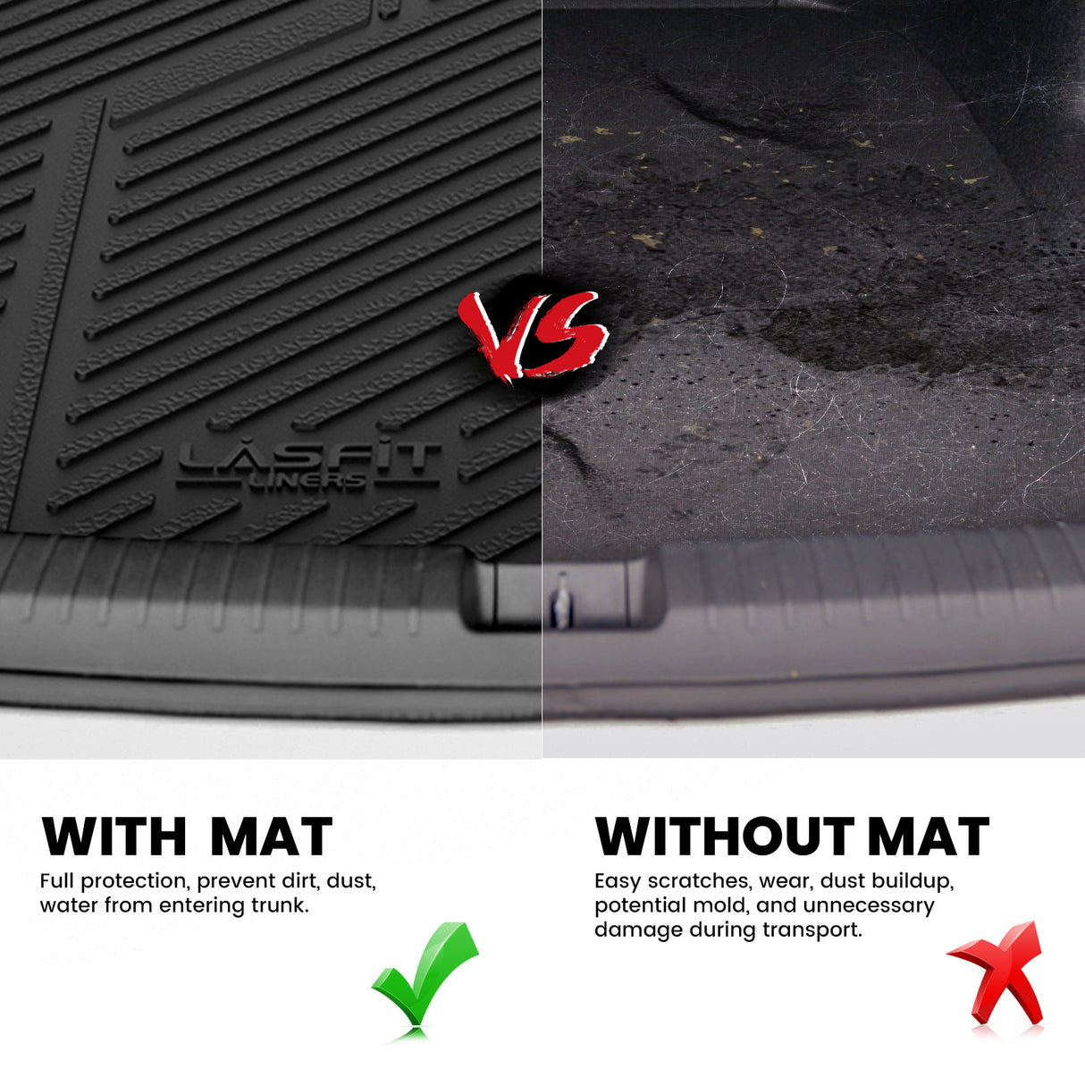 Fit for 2013-2017 Honda Accord Floor Mats / Cargo Mat, Fit Sedan Only