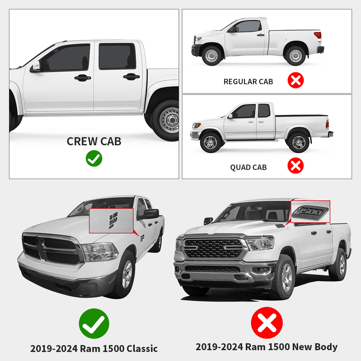 2013-2018 Dodge Ram 1500 Floor Mats Fitment