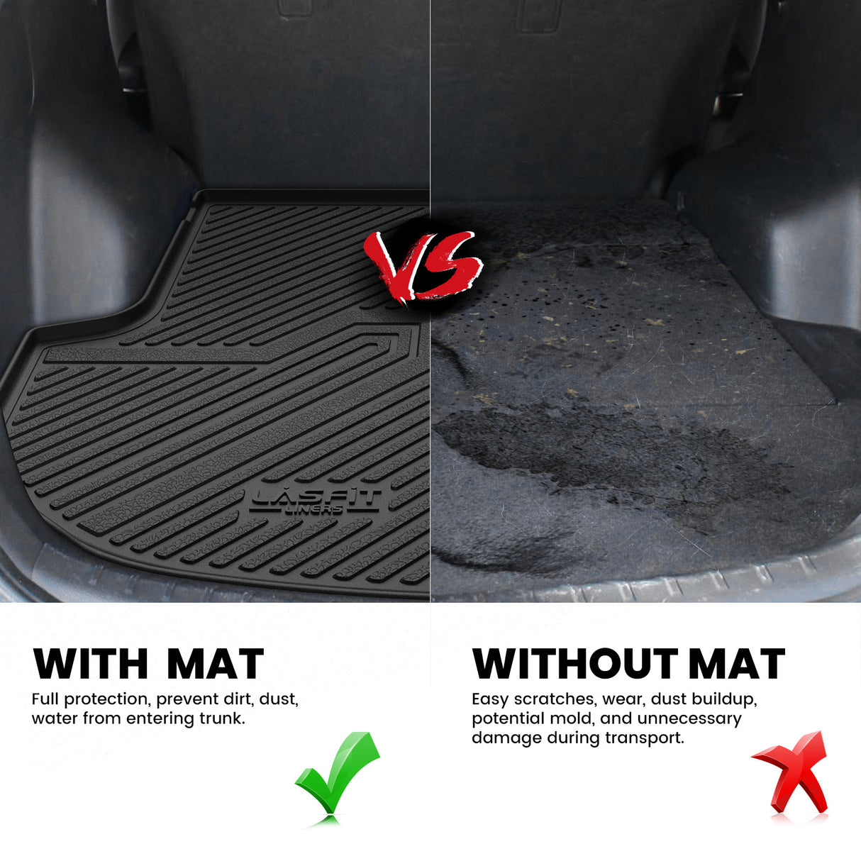2013-2018 Hyundai Santa Fe Sport Cargo Mat Contrast