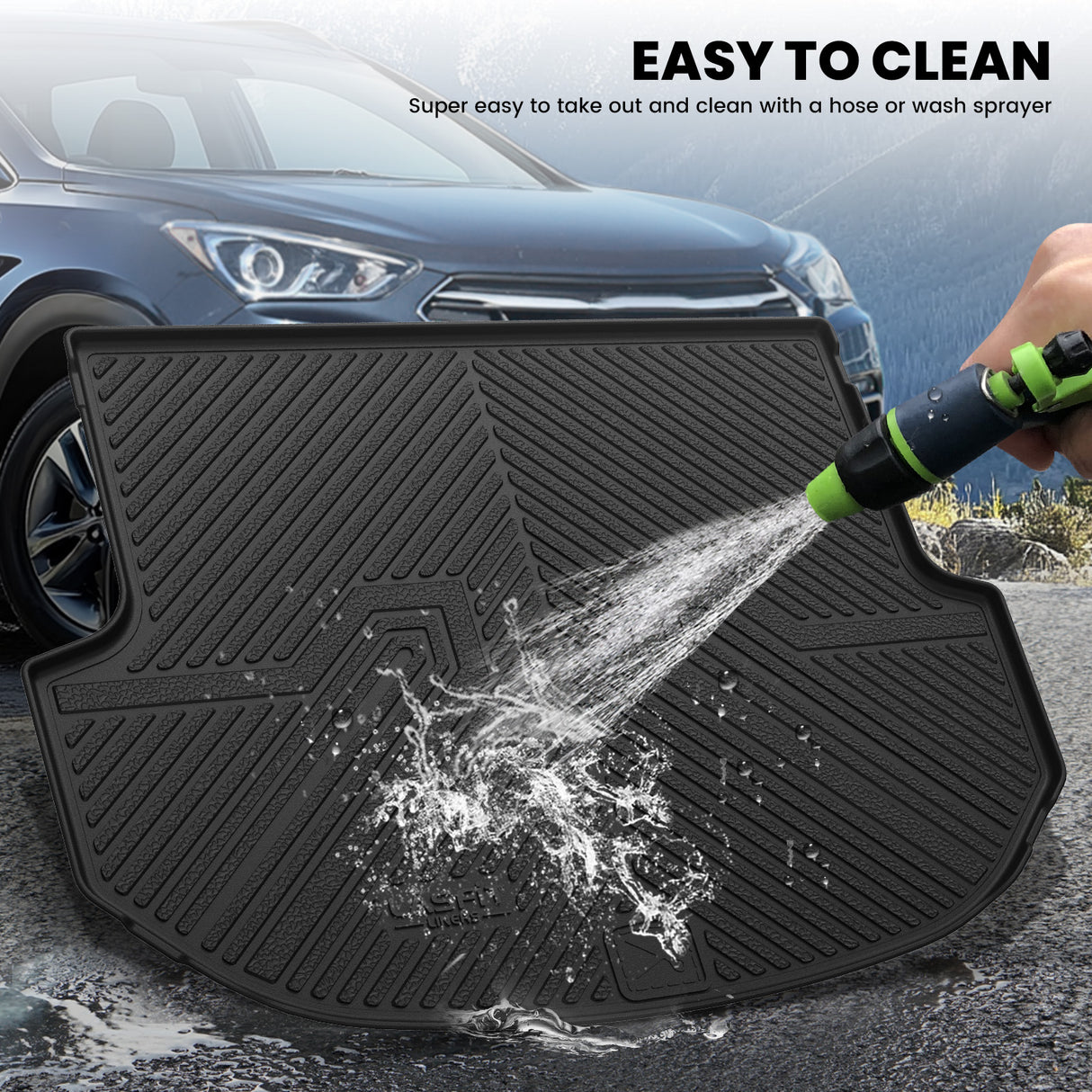 2013-2018 Hyundai Santa Fe Sport Cargo Mat Easy to Clean