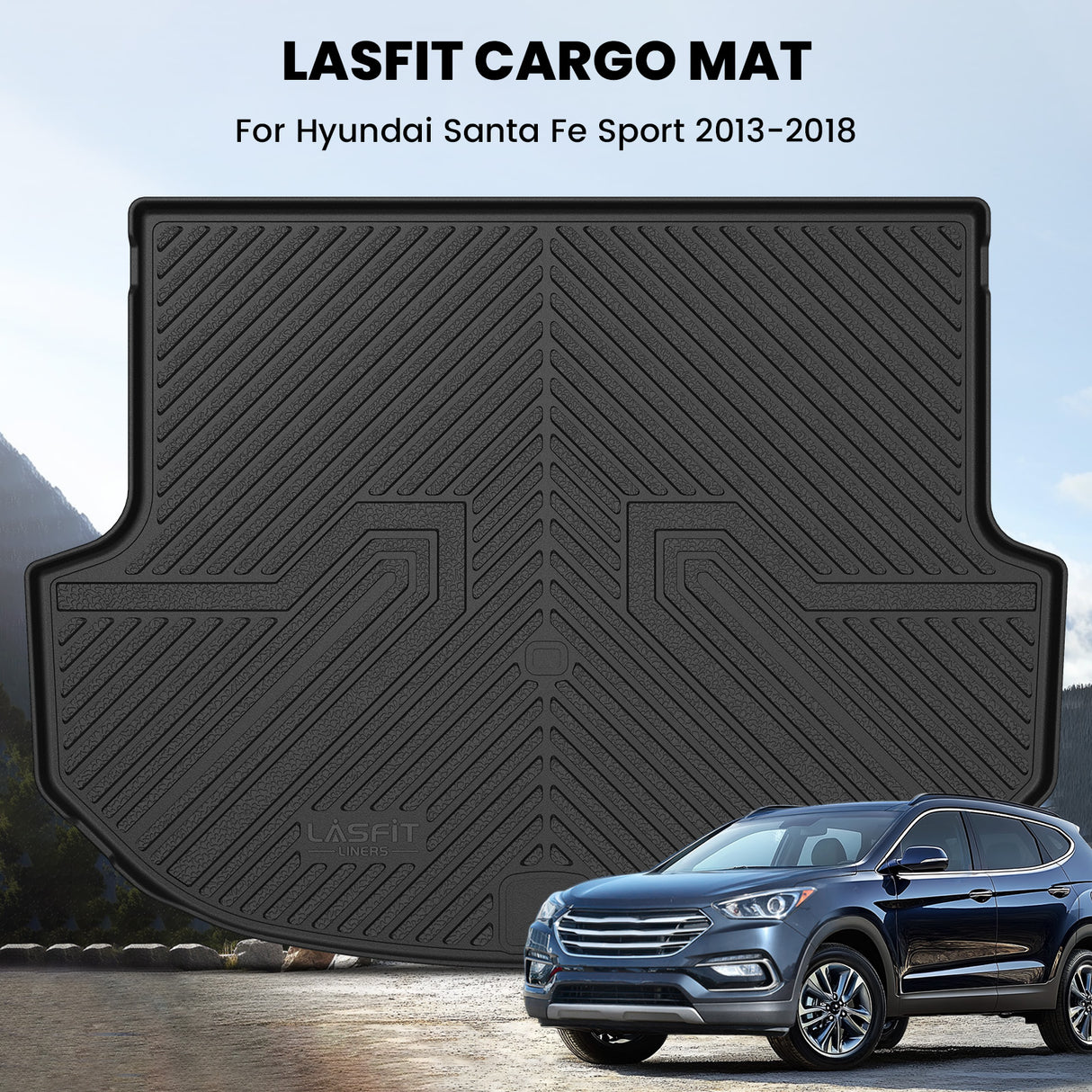 2013-2018 Hyundai Santa Fe Sport Cargo Mat Show