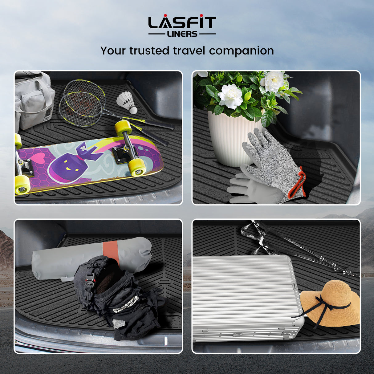 2013-2018 Hyundai Santa Fe Sport Cargo Mat Using