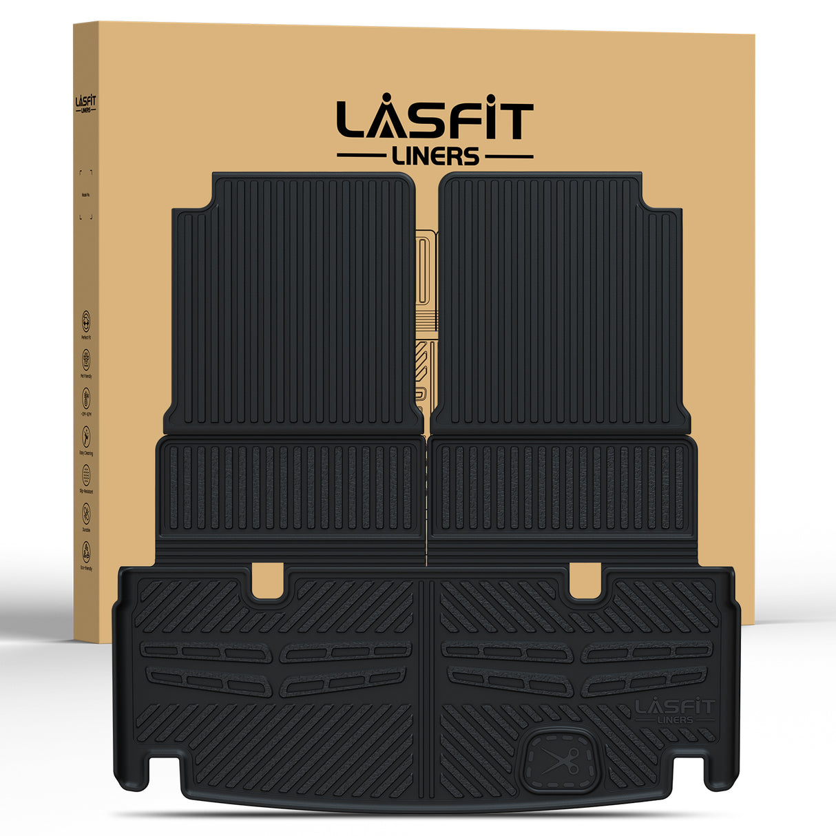 Fit for 2013-2016 Mercedes-Benz GL-Class Floor Mats or Cargo & Seatback Mats