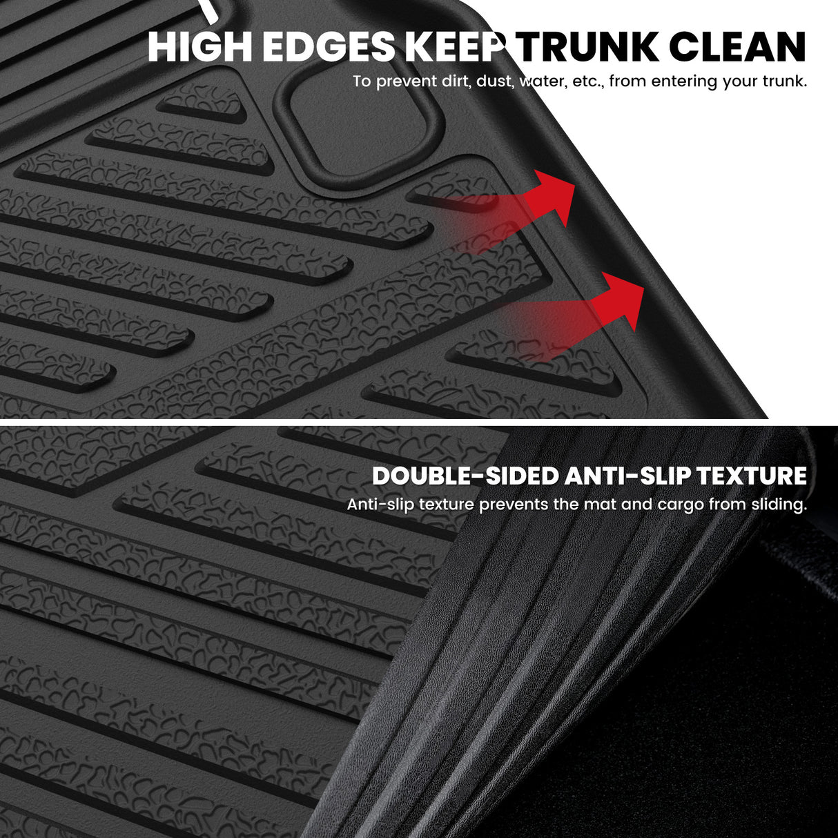 Fit for 2013-2020 Nissan Pathfinder Floor Mats or Cargo Mat & Seatback Mat High Edges Keep Trunk Clean