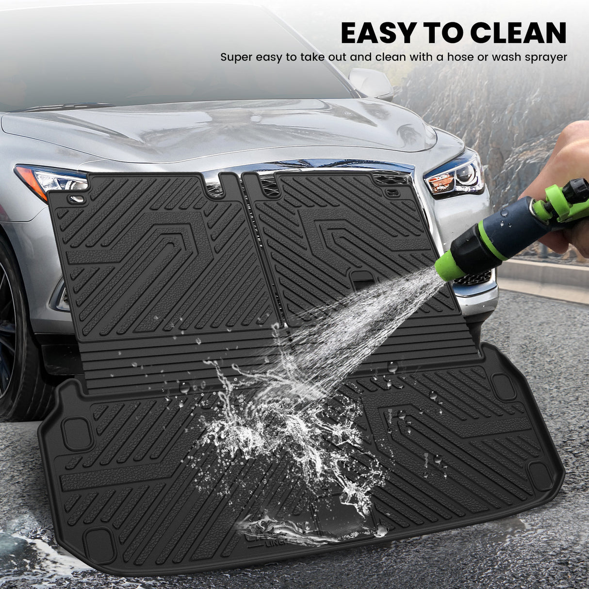 Fit for 2013-2020 Nissan Pathfinder Floor Mats or Cargo Mat & Seatback Mat Easyt to Clean