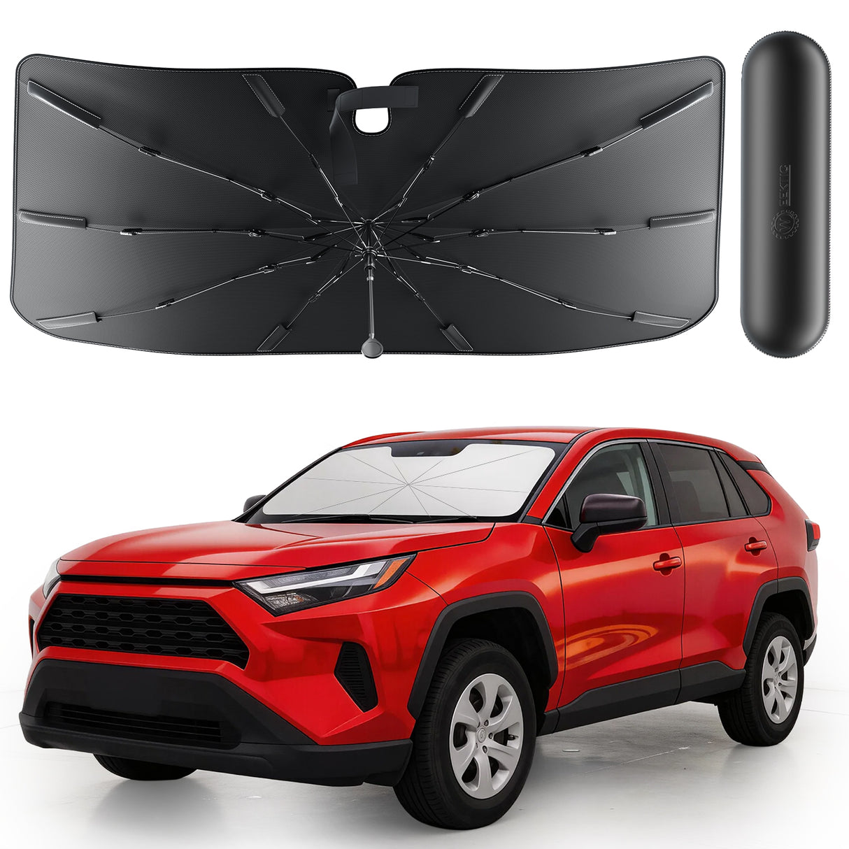 Custom-Fit Weektic Windshield Sun Shade Umbrella for 2013-2026 Toyota RAV4