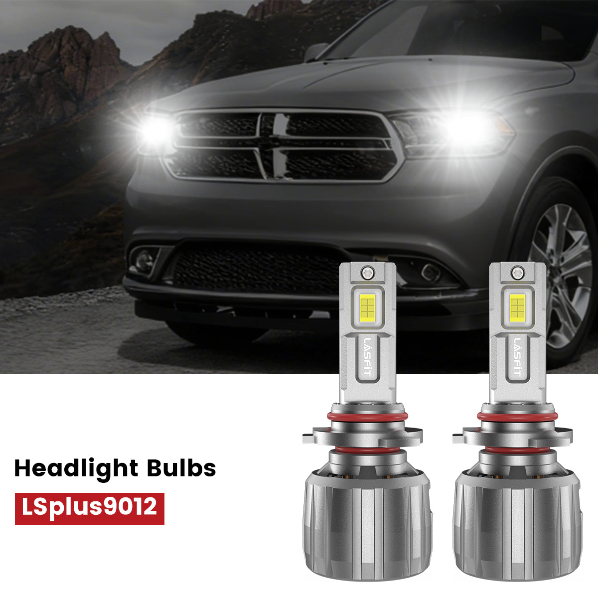 Lasfit 9012 led headlight bulbs fit for 2014-2015 Dodge Durango