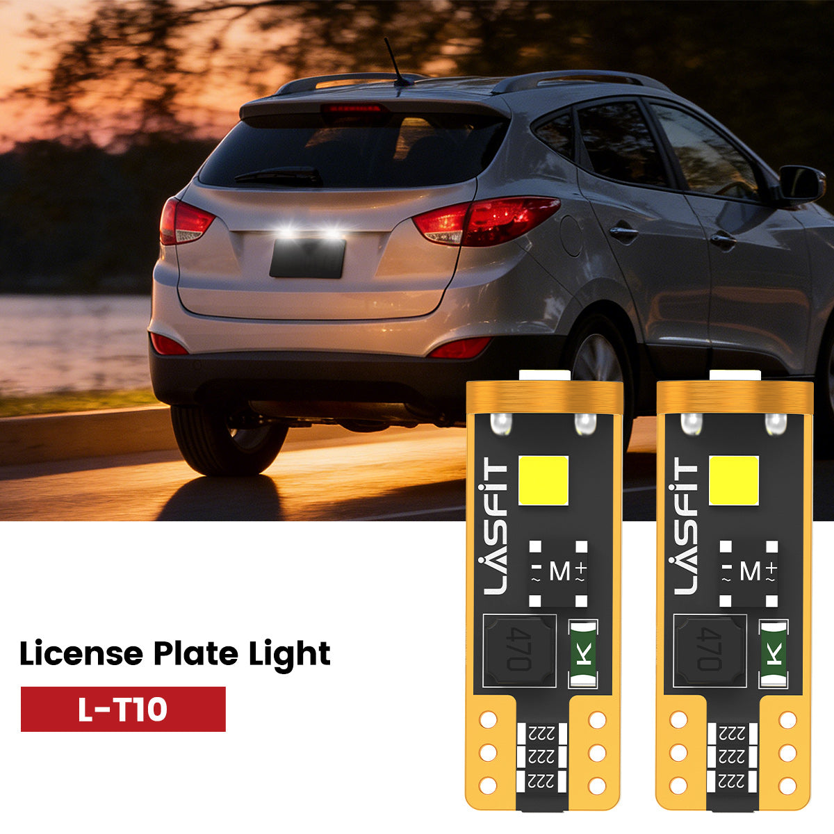 Lasfit 168 led license plate light fit for 2014-2015 Hyundai Tucson
