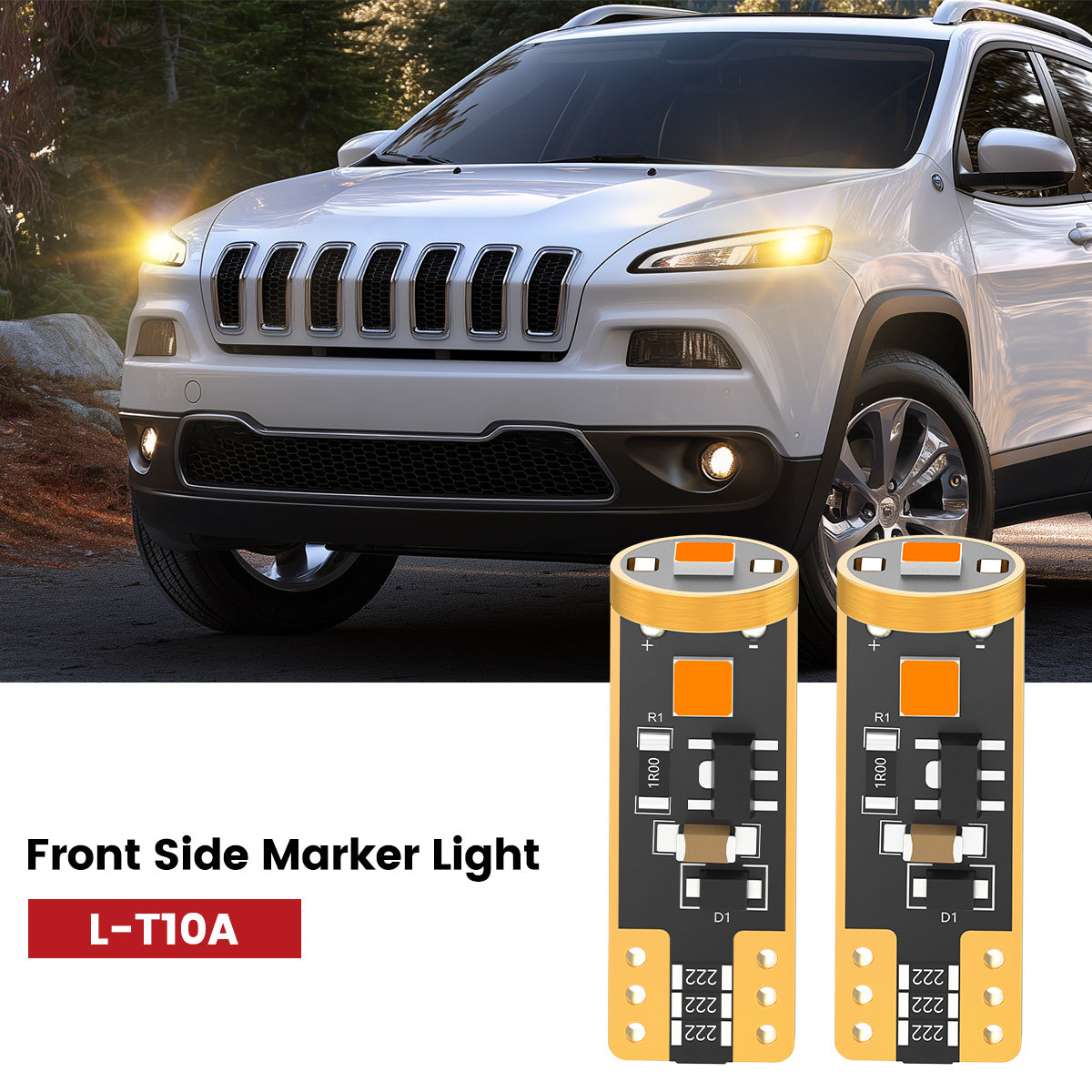 Lasfit 168 led front side marker lights fit for 2014-2016 Jeep Cherokee