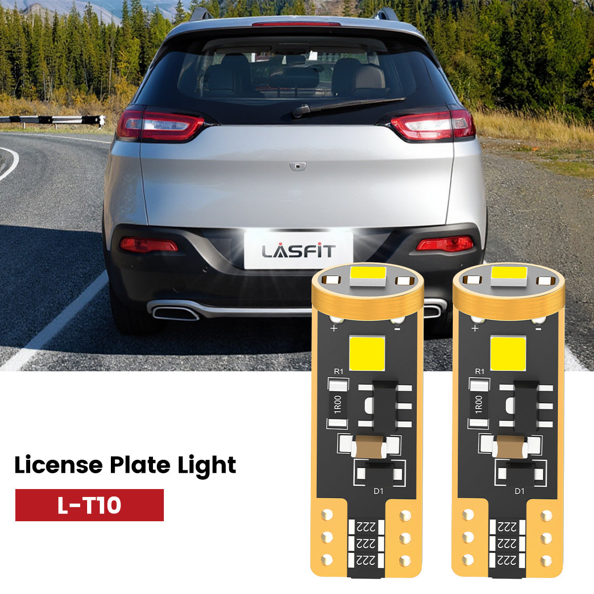 Lasfit 168 led license plate lights fit for 2014-2016 Jeep Cherokee